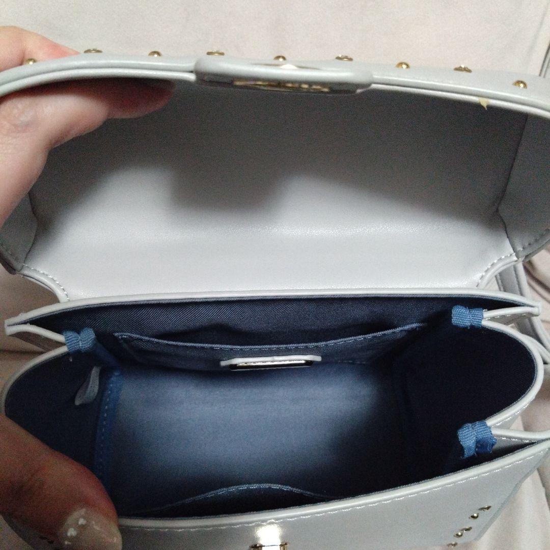 ダイアナ　ビジュー　スタッズ　ショルダーバッグ