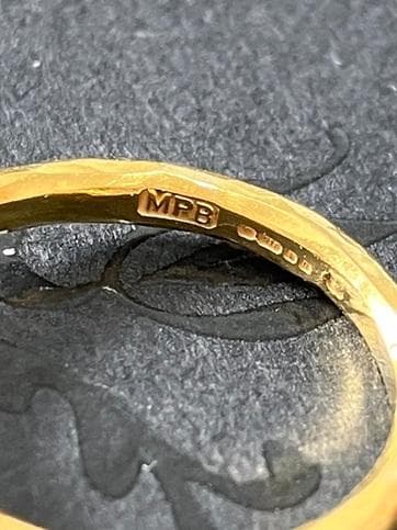 マルコムベッツMALCOLM BETTSダイヤモンドリング 22KYG・プラチナ