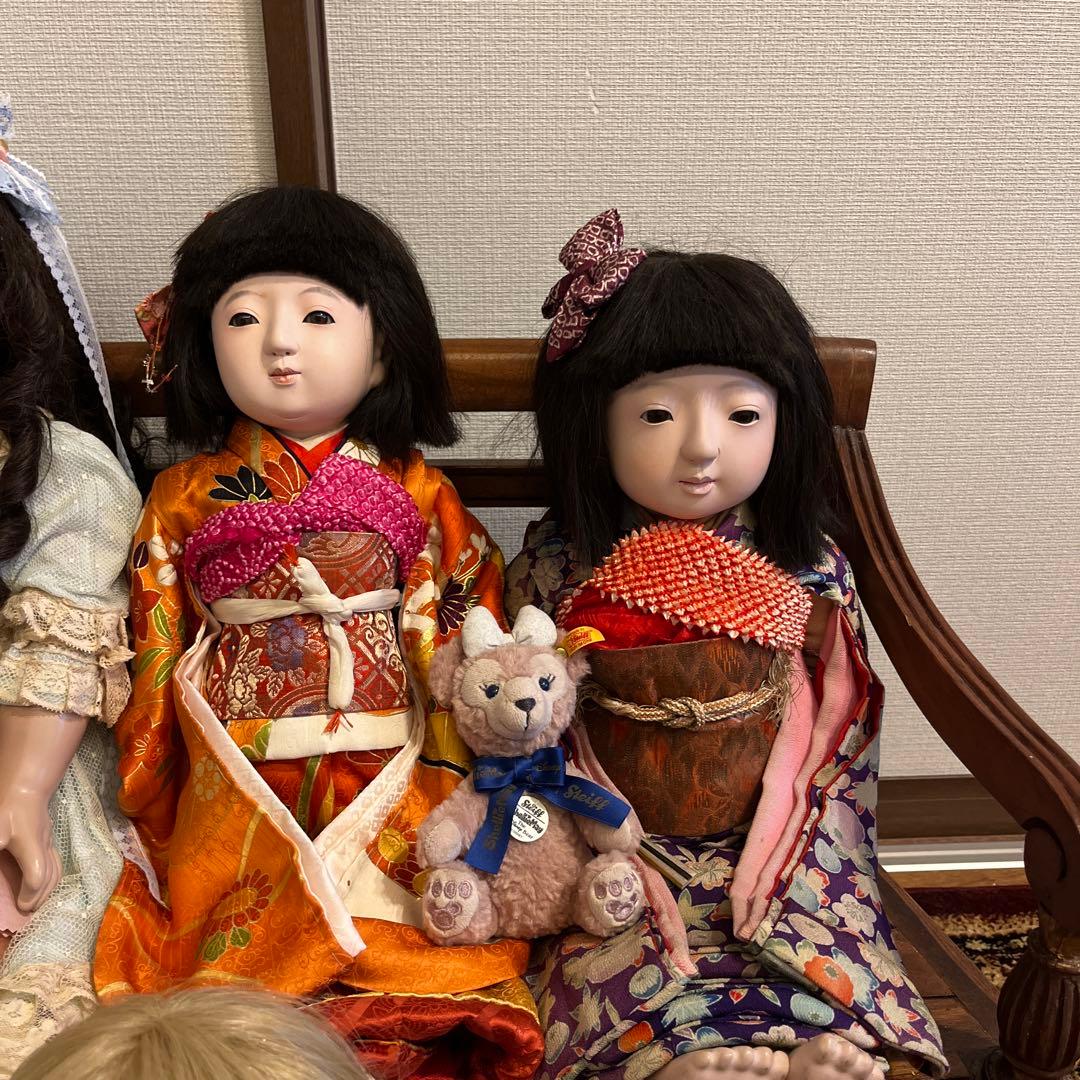 市松人形鳴き人形48センチアンティークドール