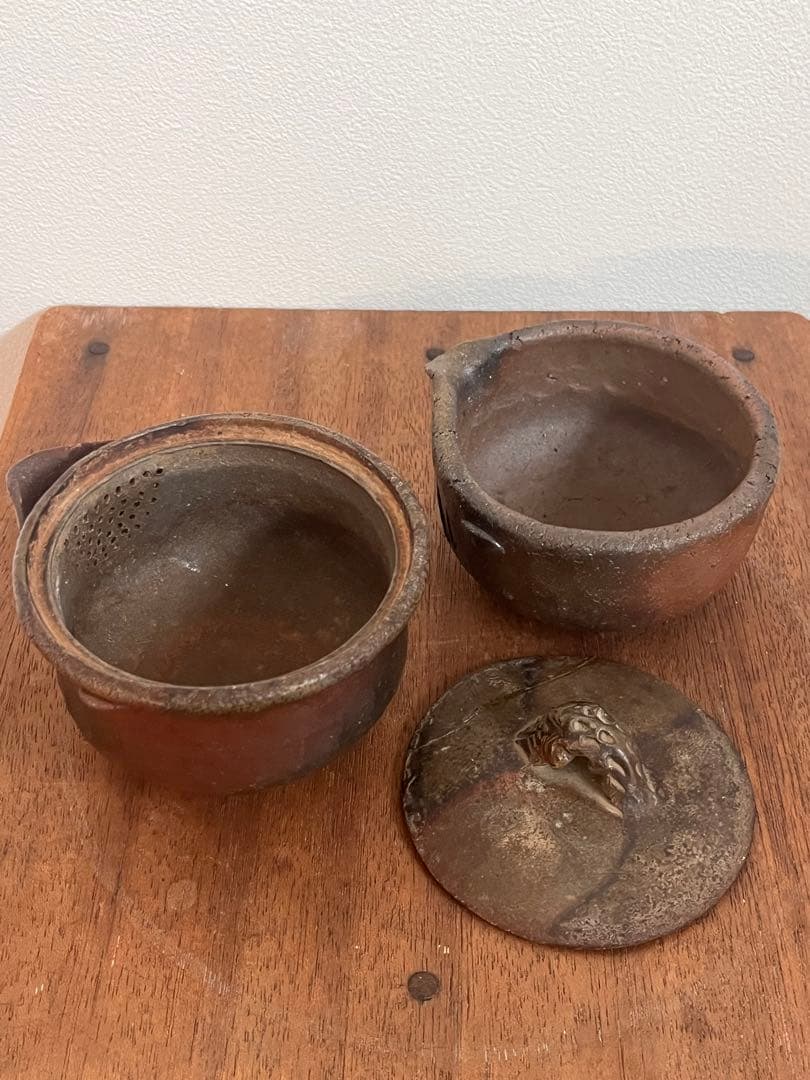 希少な古備前 宝瓶 湯冷し