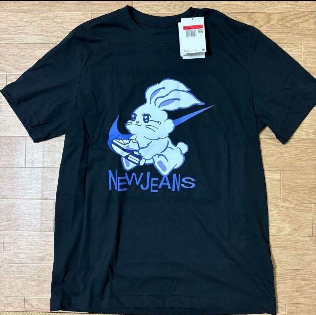 NIKE × New Jeans Tシャツ ブラック Lサイズ 韓国限定コラボ
