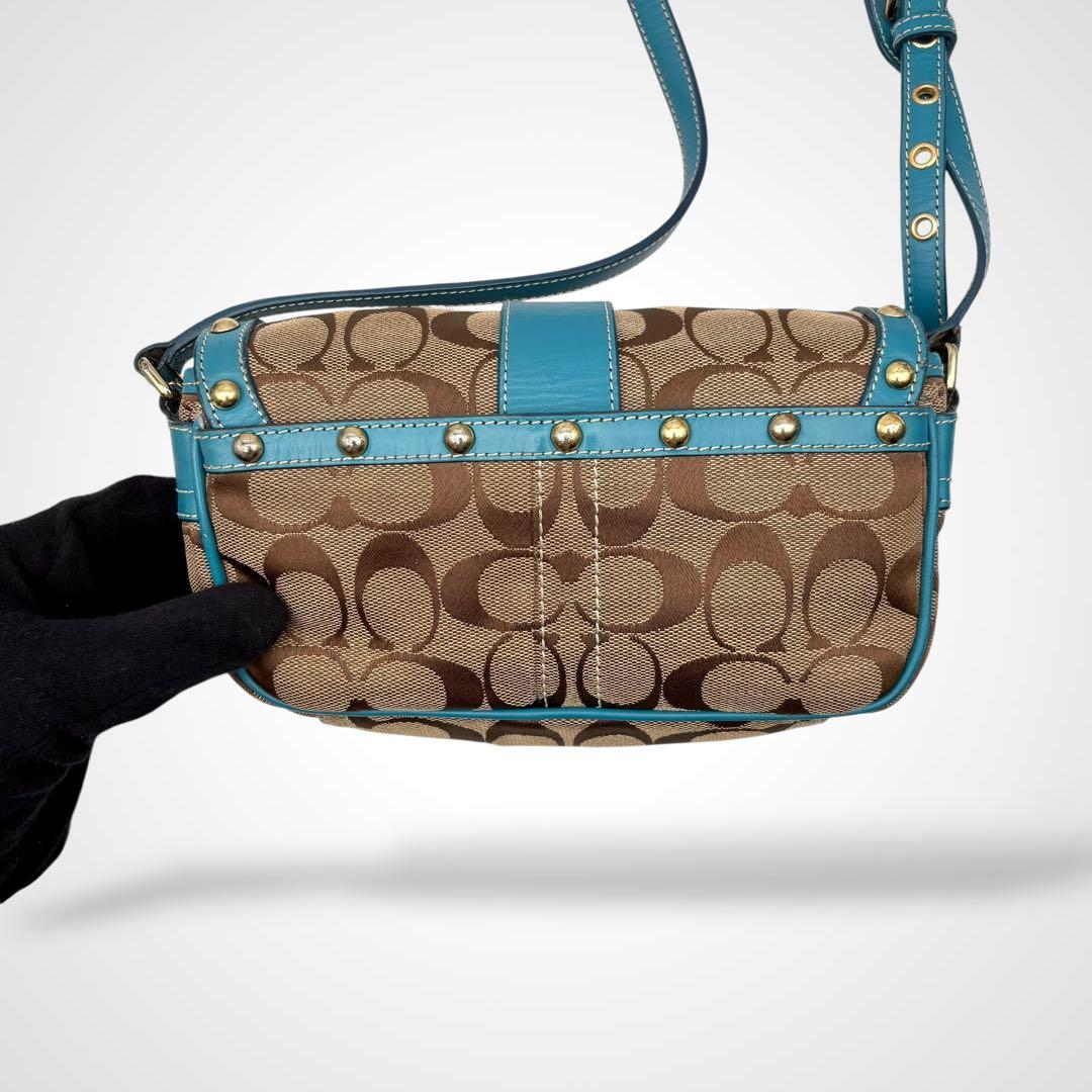 希少✨Vintage Coach Shoulder Bag Studded