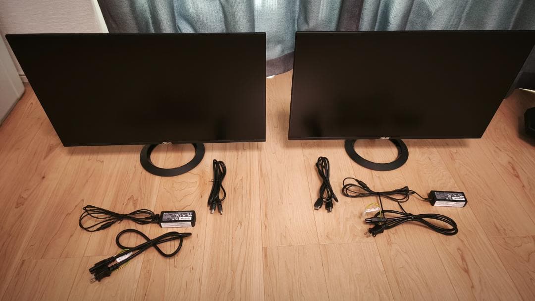 ASUS VZ27EHF 27インチ 2台 モニター用アーム HDMIケーブル - メルカリ