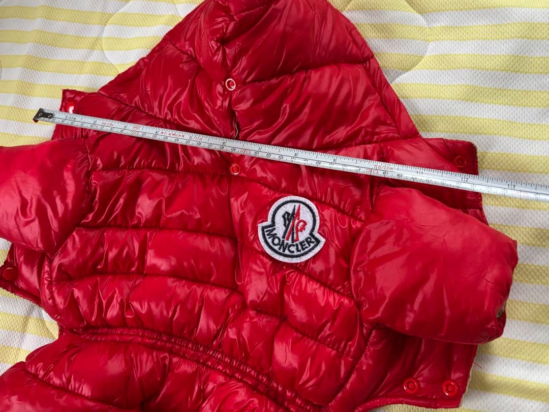 MO-NCLER 犬用ダウンジャケット 赤