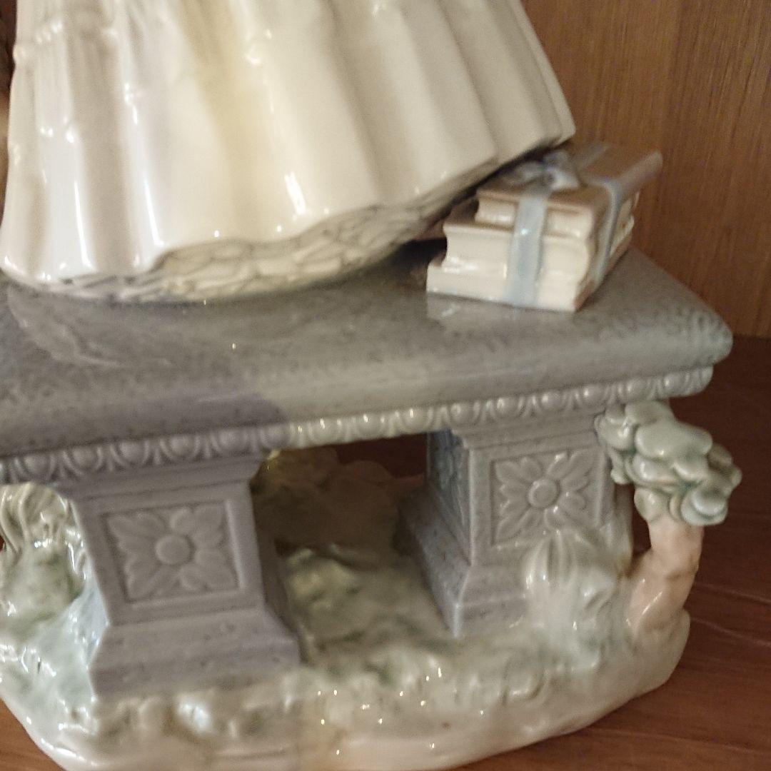 リヤドロ 大型 少女 高さ 花 引き取り 本物 置物 癒やし 引き取り