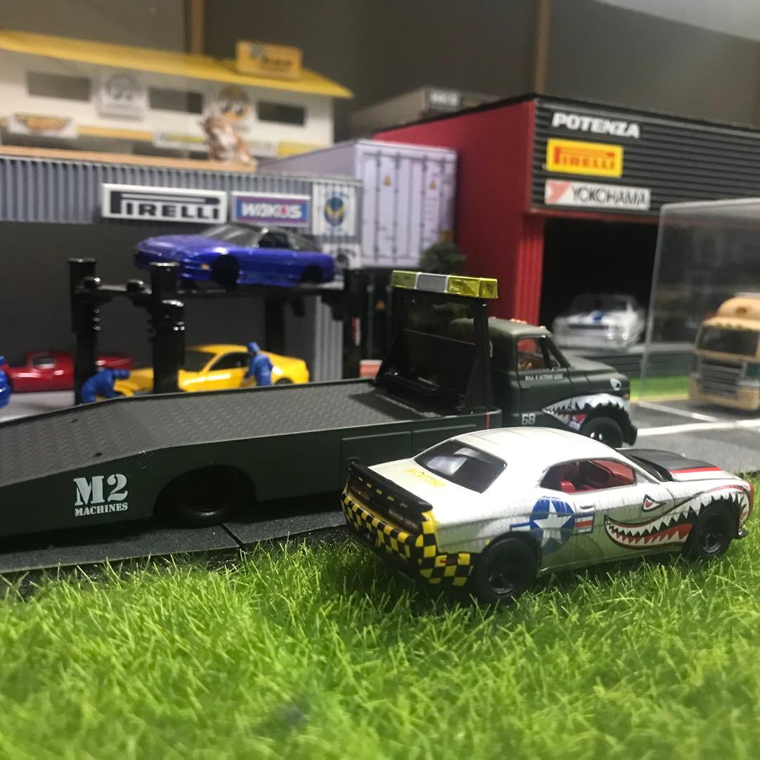 M2 シボレー C60トレーラー ダッジ チャレンジャー シャークスタイルセット