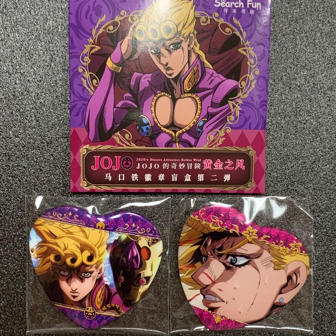 メルカリ最安！ジョジョの奇妙な冒険【中国限定 ハート缶バッジ