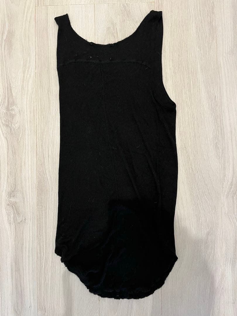 ナンバーナイン09年シルクレーヨンタンクトップ ブラック