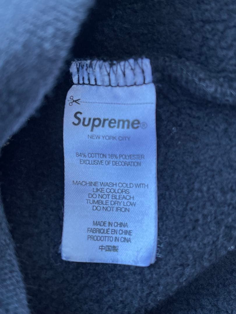 【専用】Supreme 筆記体ロゴ 総柄フーディー ブラック XL