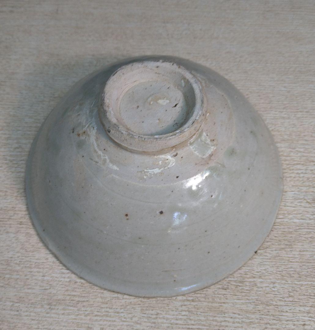 南宋白磁輪花茶碗 中国南宋時代r5-13