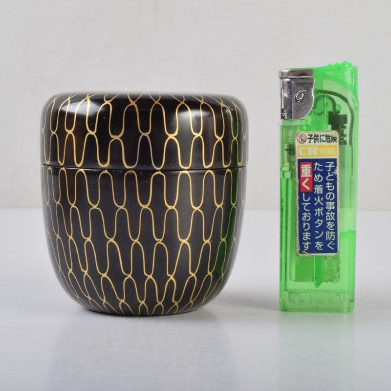 茶道具 中村湖彩作 網目蒔絵 中棗 共箱 V 8650 - メルカリ