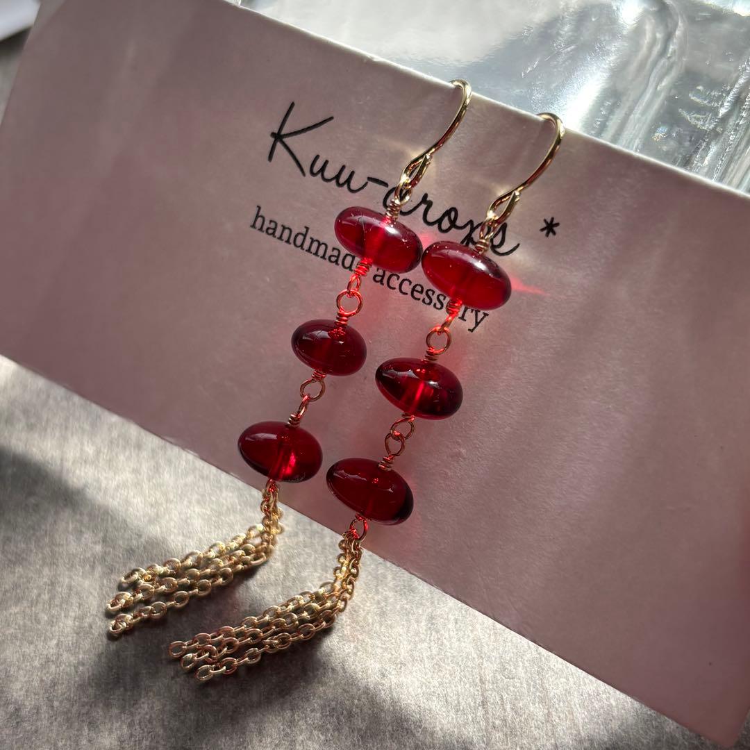 専用です】14kgf✴︎レッドアンバー3点セット・他 専用です】14kgf