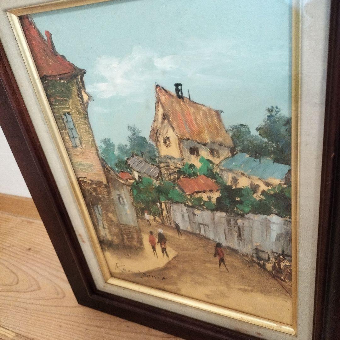 林武 油絵 風景画 木製フレーム 金色額縁 【公式通販】 Kenzjames 風景