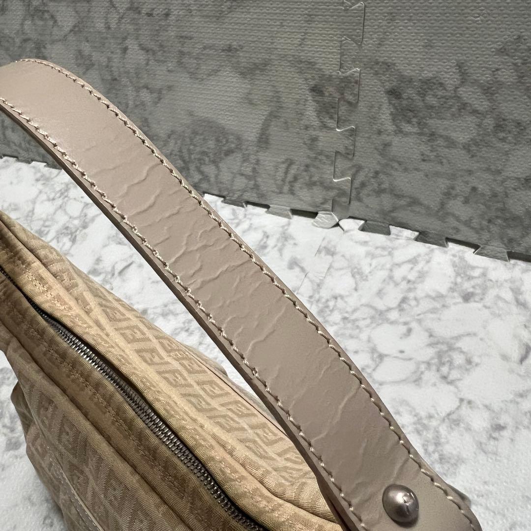 フェンディ シェフバッグ ズッキーノ ワンショルダーバッグ キャンバス レザー