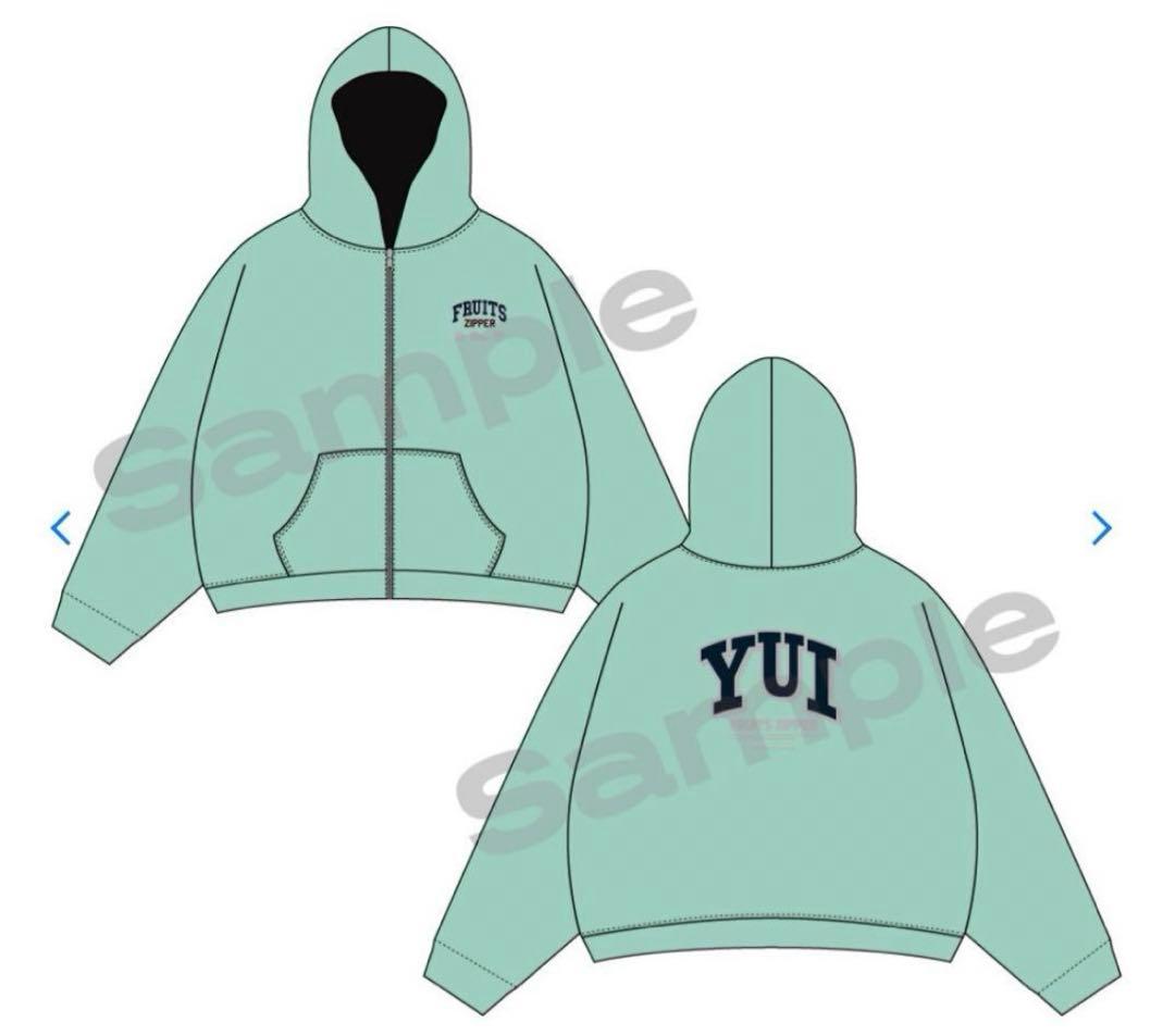 フルーツジッパー 櫻井優衣 パーカー 推しアピ ジップフーディー