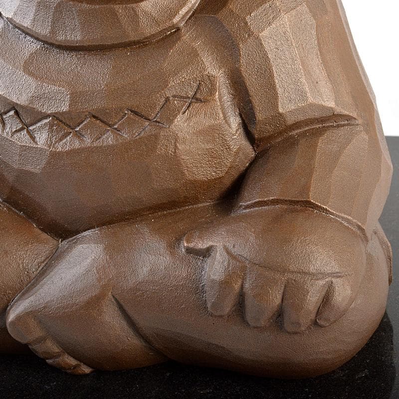 大町誠一作　ブロンズ　やさしき戦士　重さ約5.5kg　証明書付　D　R5986B