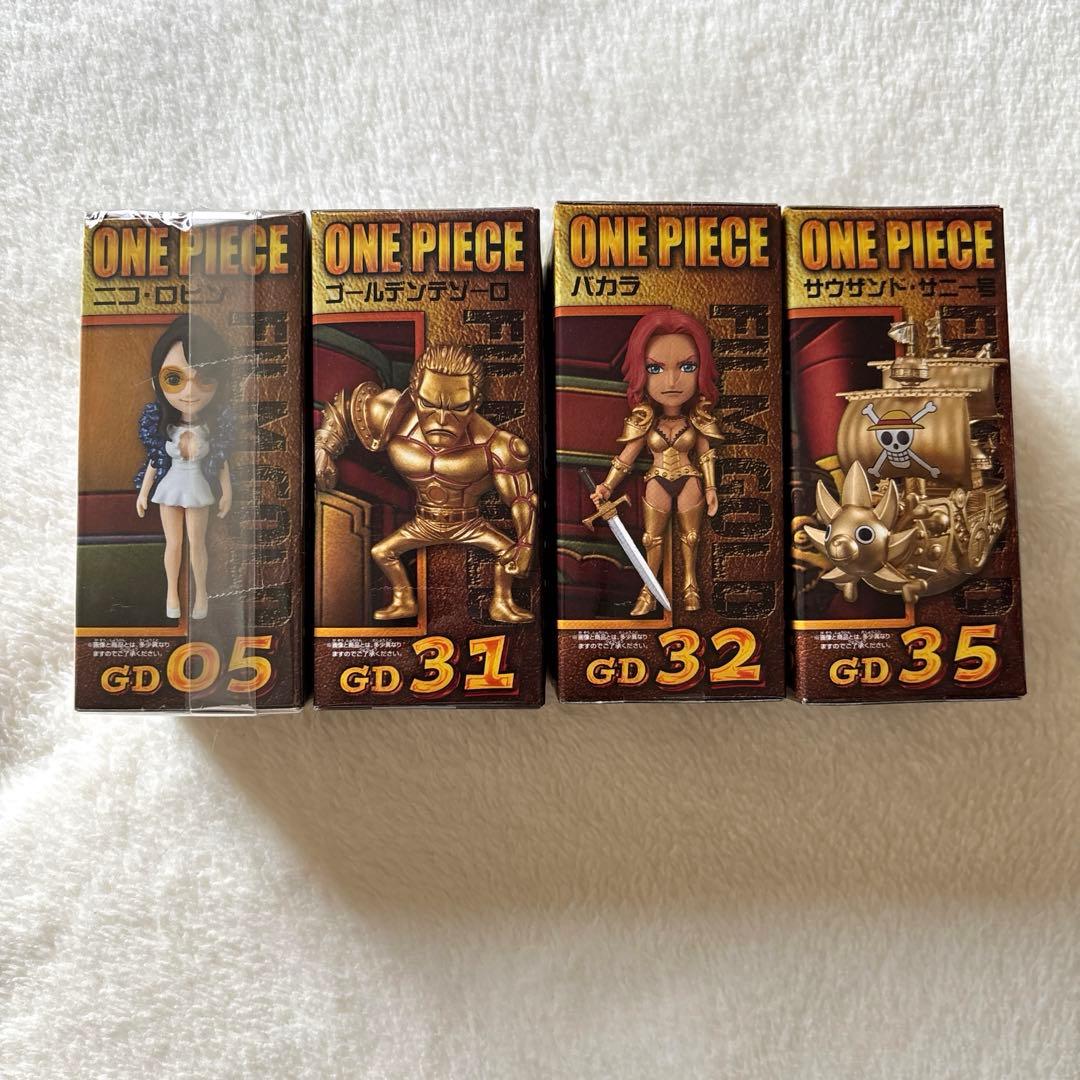 未開封ONE PIECEワーコレFILMGOLDサウザンドサニー号他3体