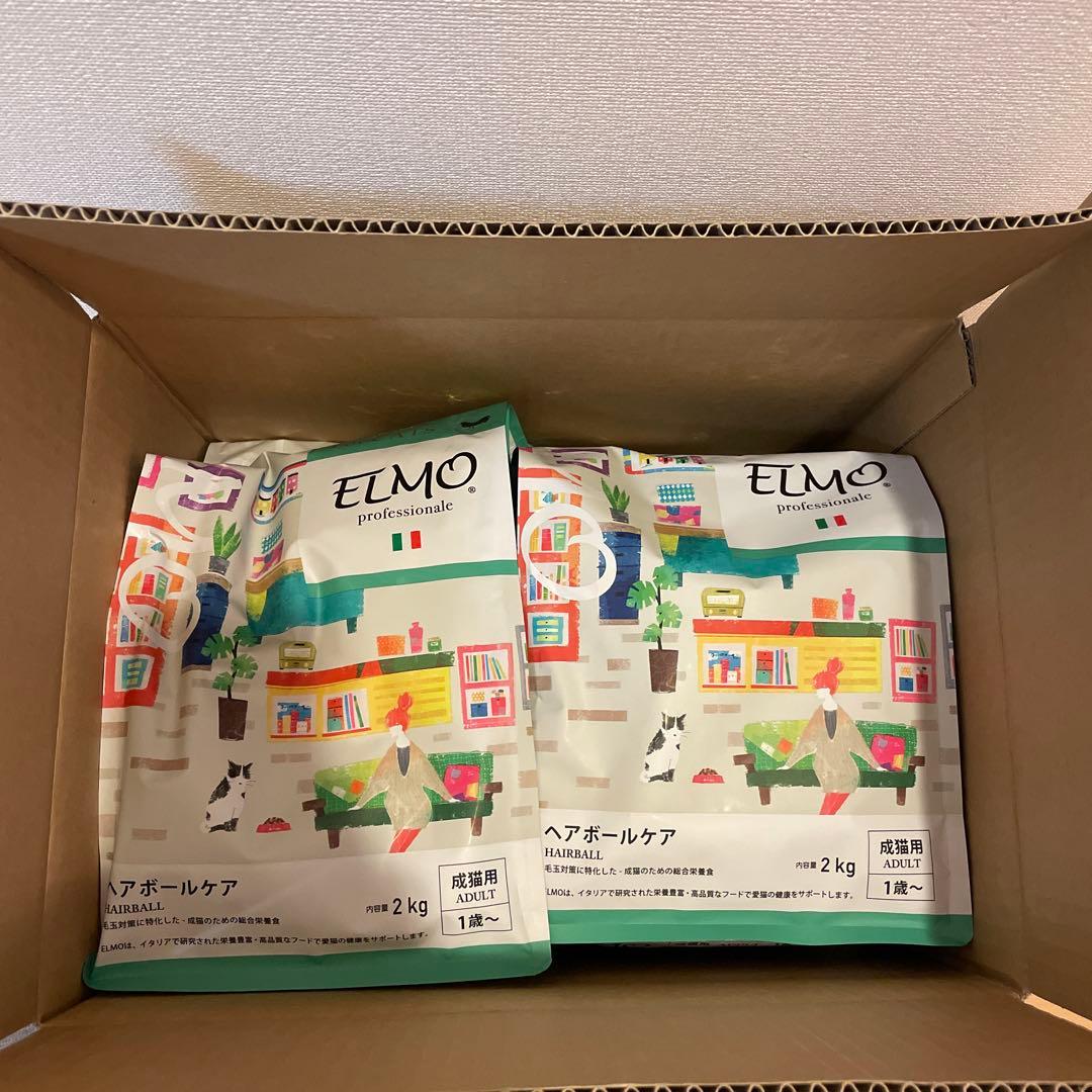 ELMO 成猫用ヘアボールケア 2kg×4袋 8キロ