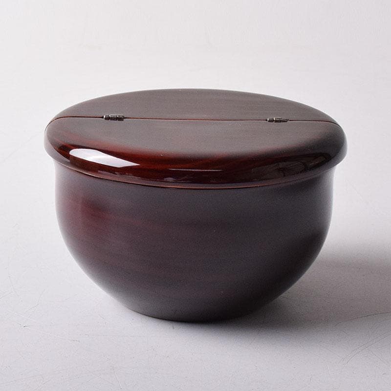 茶道具　塗師　安田春仁作　老松茶入　共箱　V　7893