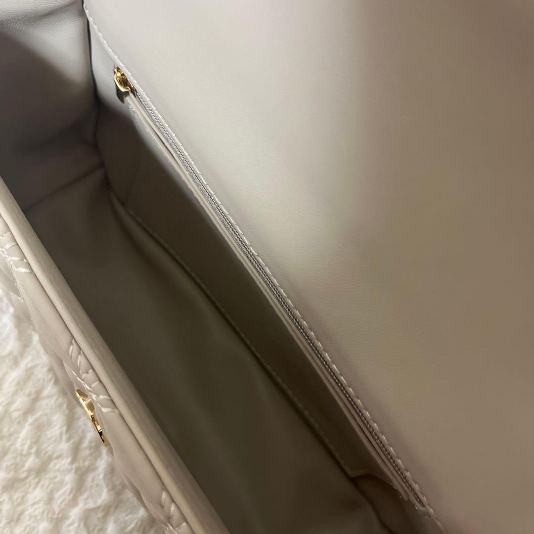 RANDA 2WAY モノグラムビジューキルティングバック