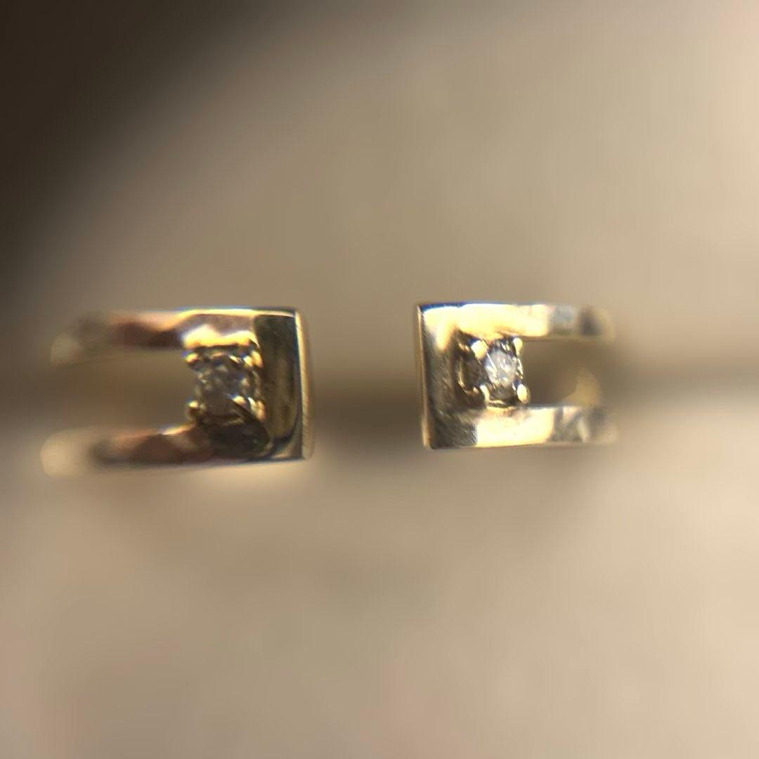 ◆cui-cui◆ダイヤモンド オープンバンド リング | K10YG #13