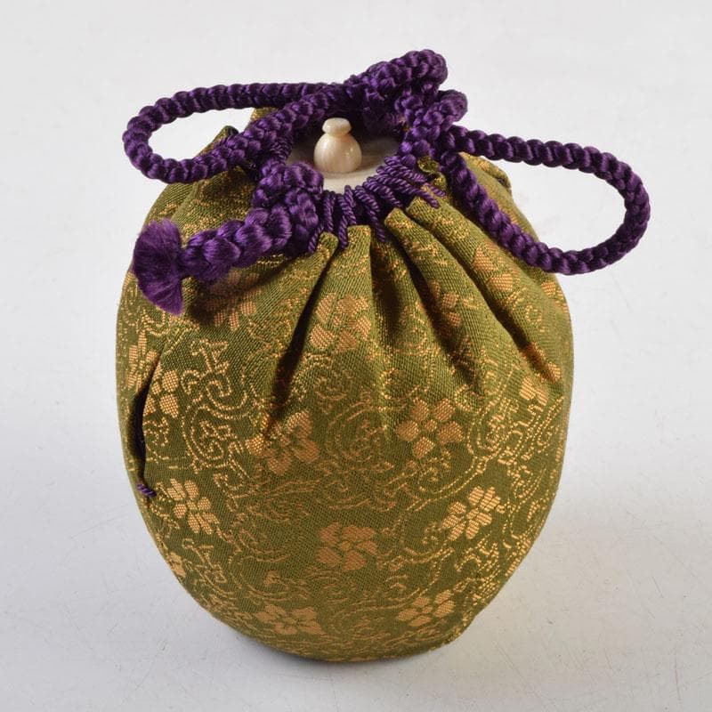 茶道具 平安 笹田有祥作 摸白玉文珠 茶入 仕覆付 共箱 V 9151 - メルカリ