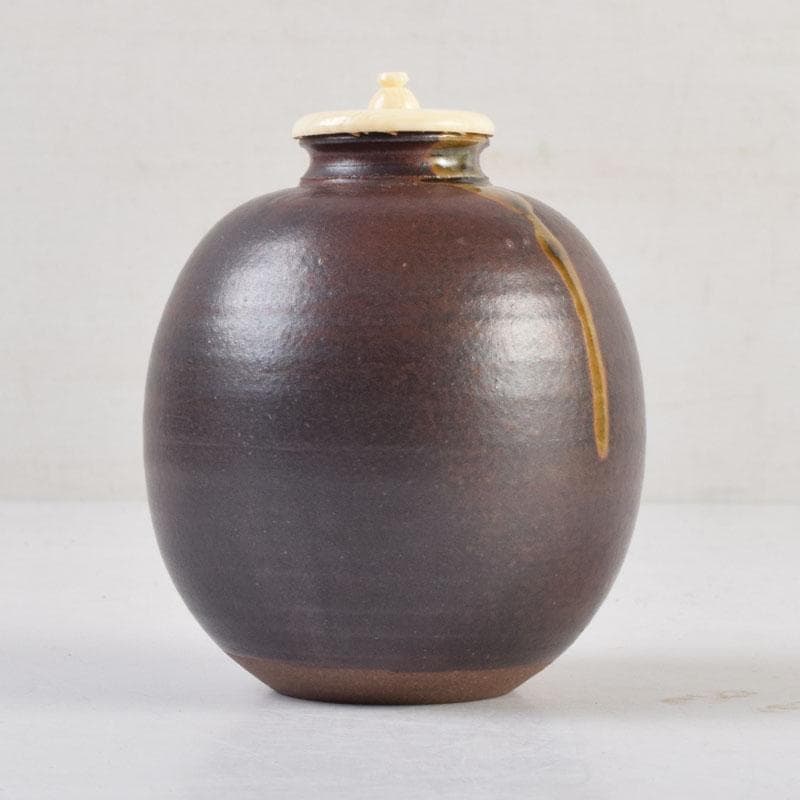 茶道具 平安 笹田有祥作 摸白玉文珠 茶入 仕覆付 共箱 V 9151 - メルカリ