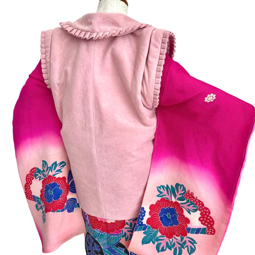 アンティーク　女の子　着物　七五三　3歳　NO6