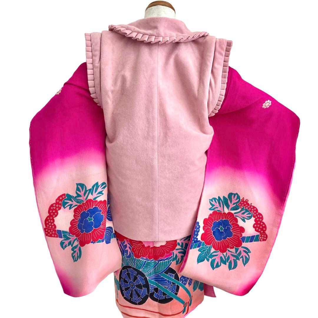 アンティーク　女の子　着物　七五三　3歳　NO6