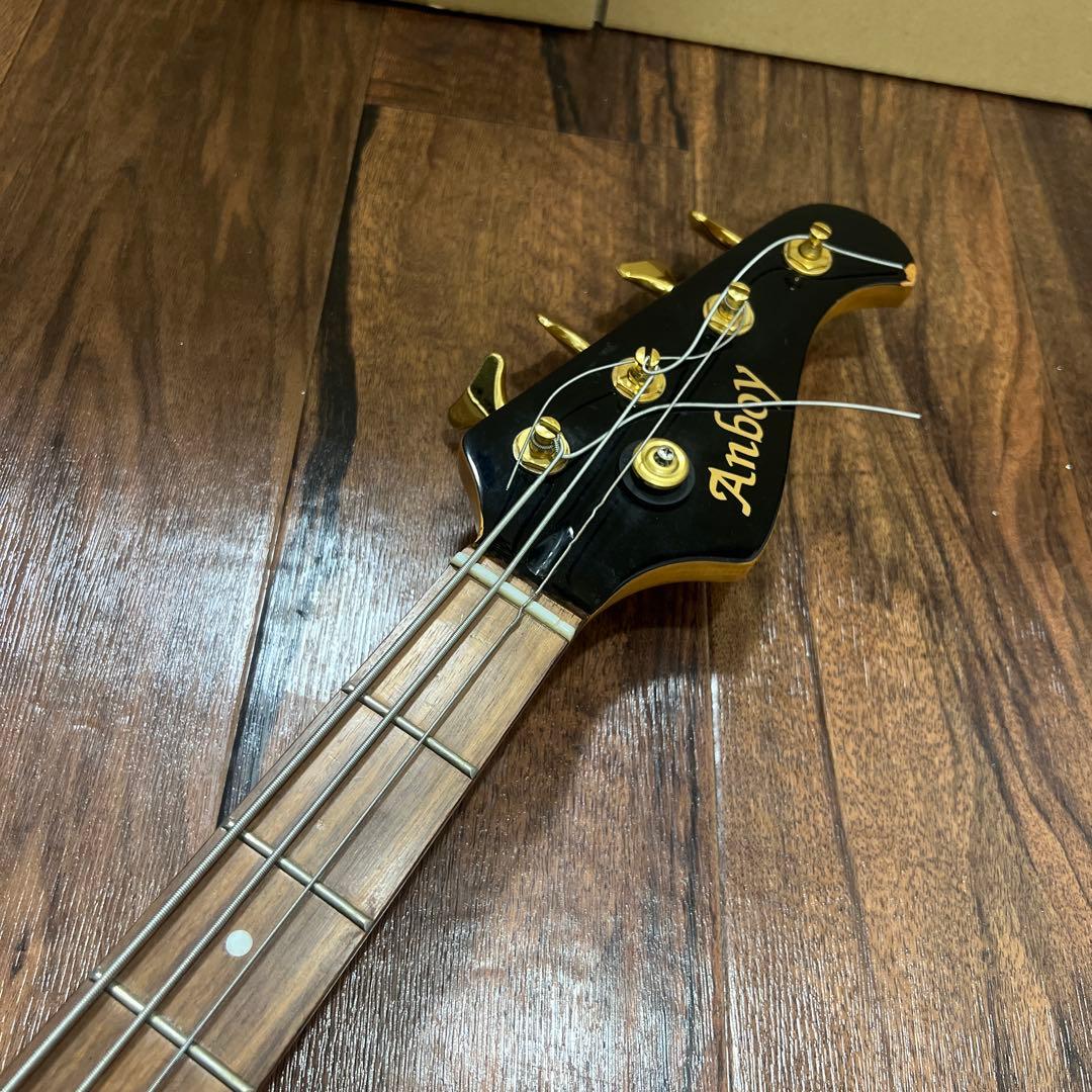 メンテナンス済♥️アンボイ ベースギター レッド ブラック ギター ベース