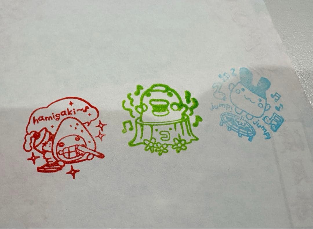 【当時物レア】平成レトロ たまごっち スタンプ３種ごっちのーと