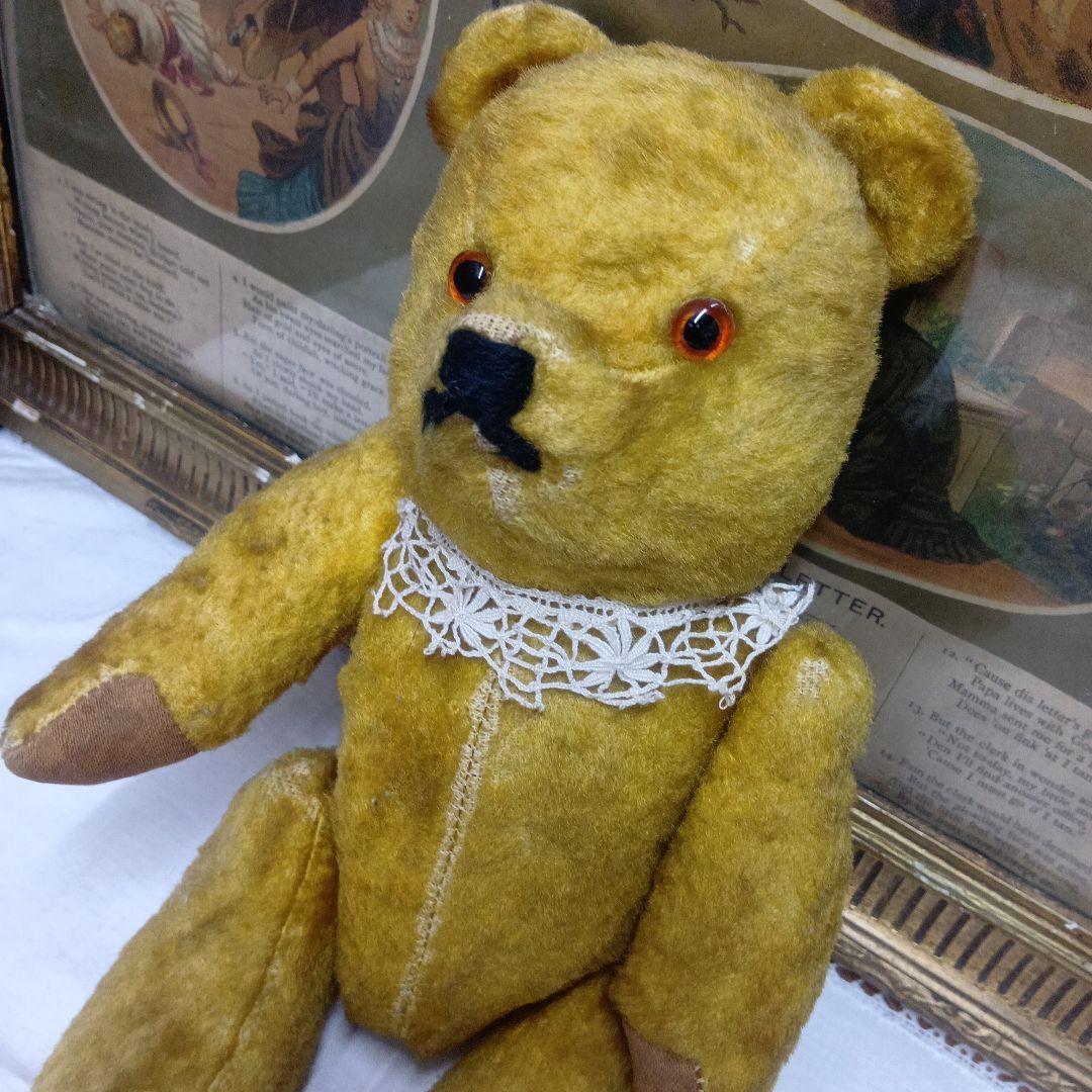 ♥フランスからやって来た素直そうな　アンティーク　テディベア♥