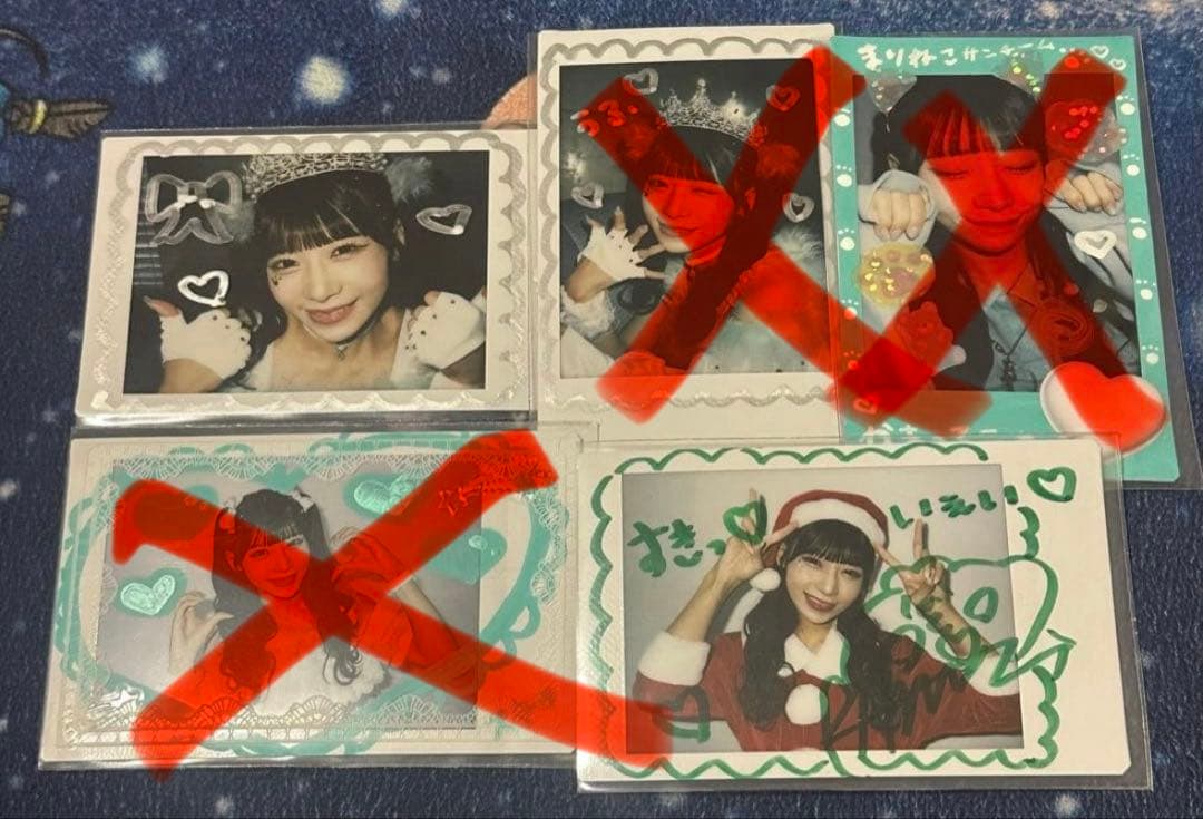 【バラ売り可】のんふぃく海まりん デコチェキ ランチェキセット