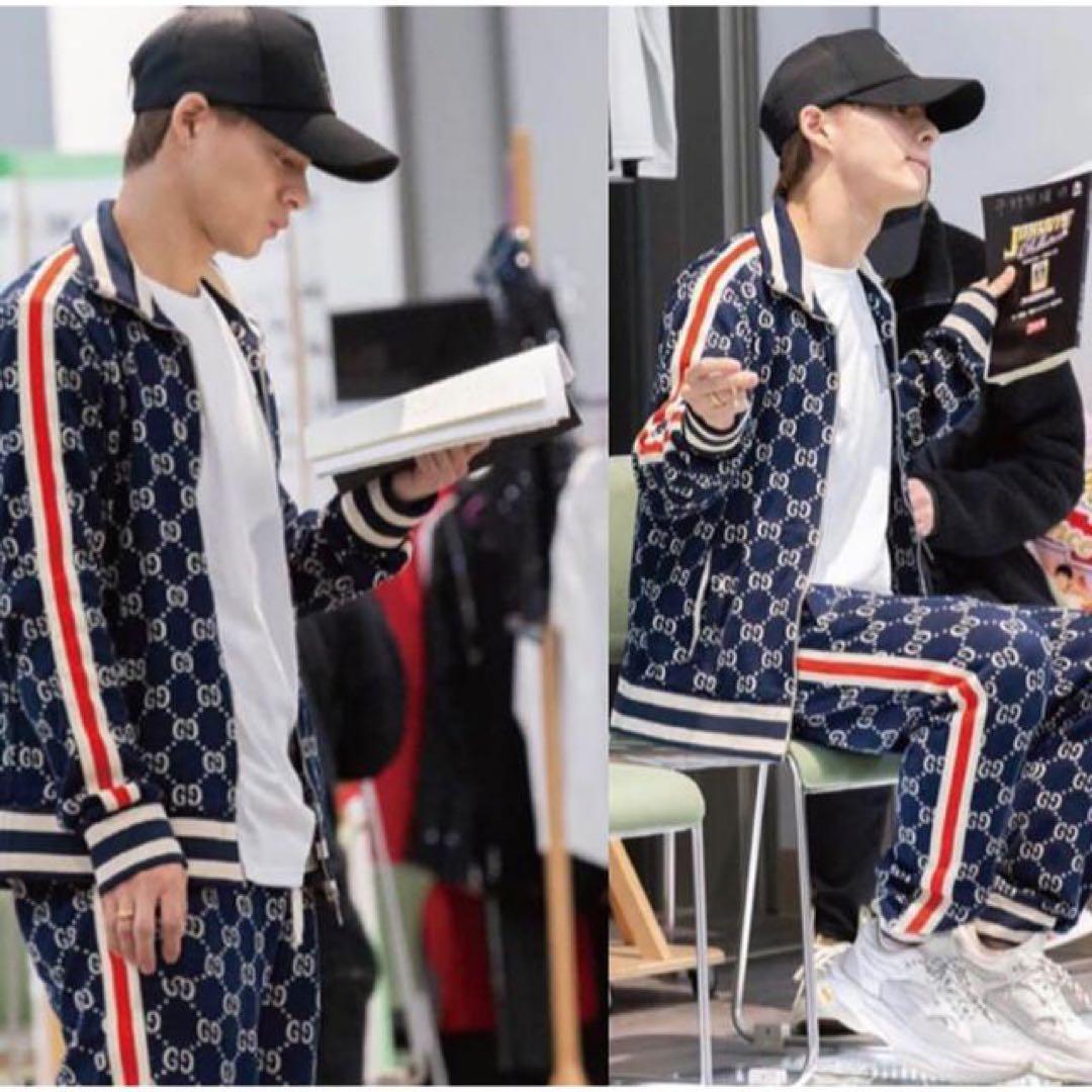 正規品 GUCCI グッチ 平野紫耀着用 GG柄 ジャージ ジョガーパンツ