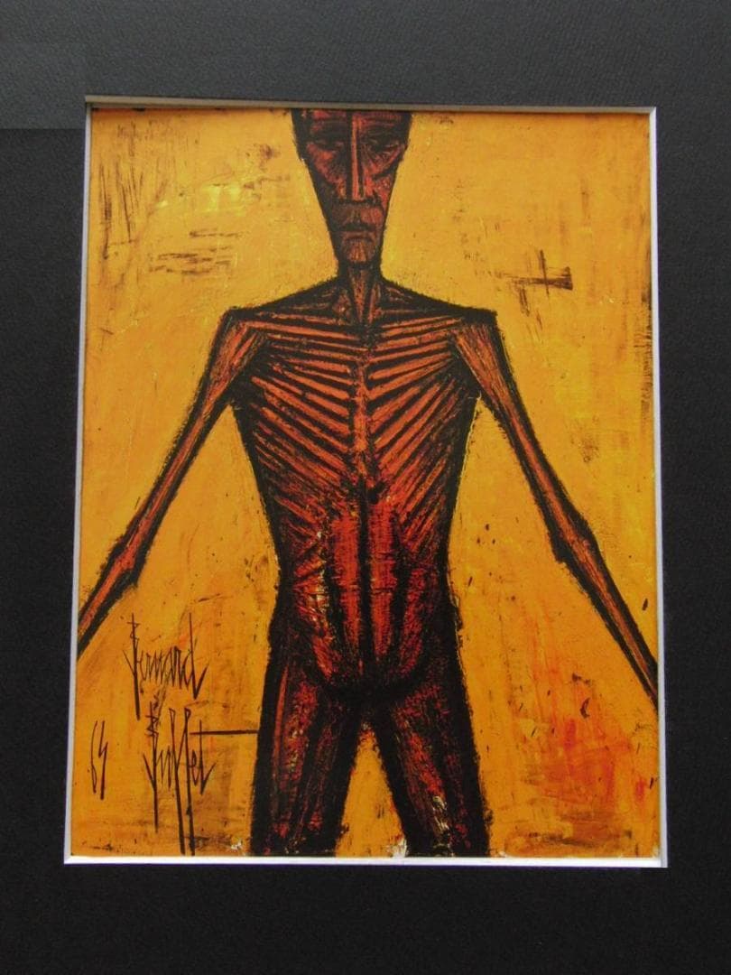 ベルナール・ビュッフェ【Ecorche de face】希少な額装用画集より