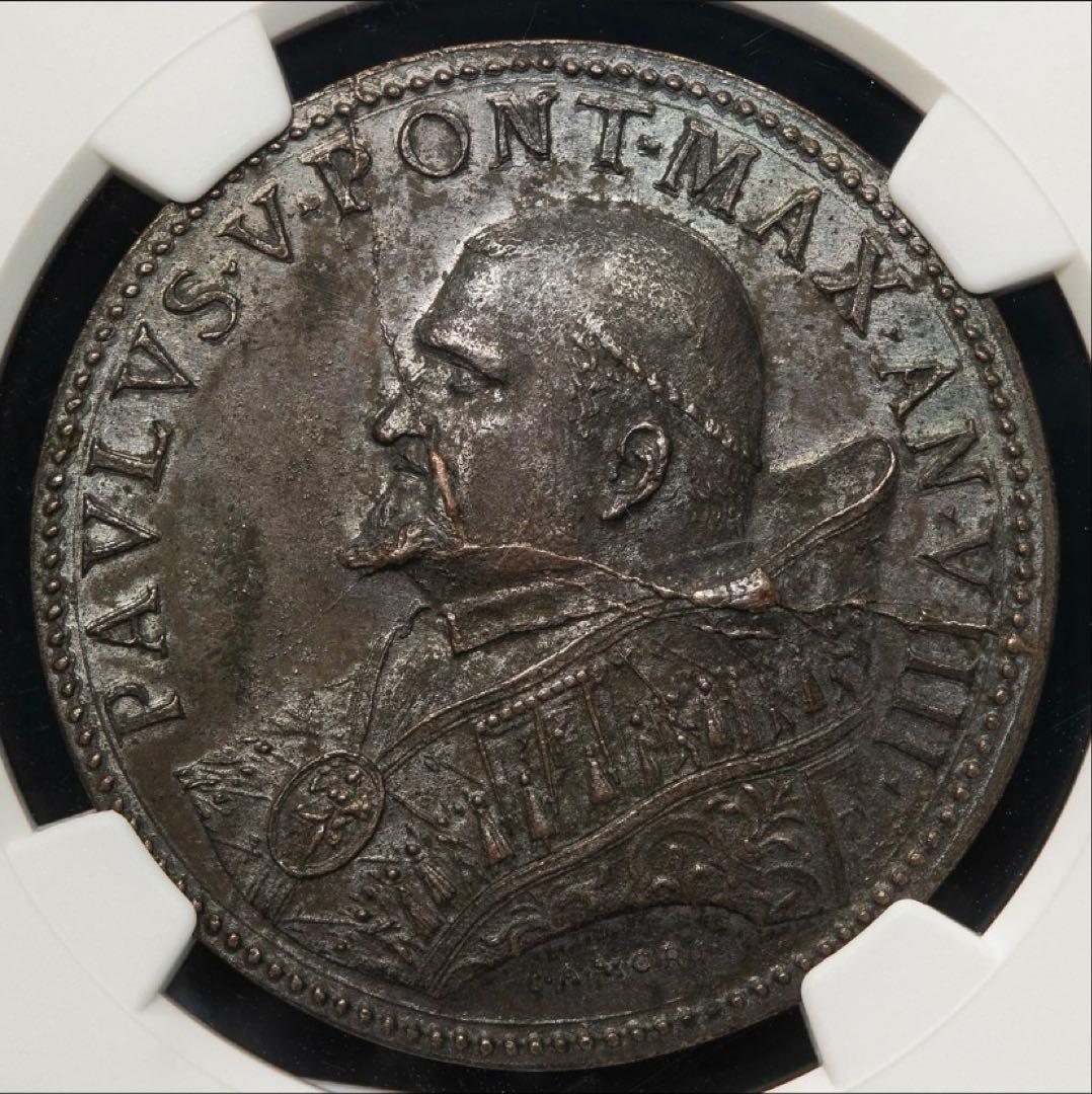 バシリカ大聖堂1613年 ブロンズメダル パウルス5世