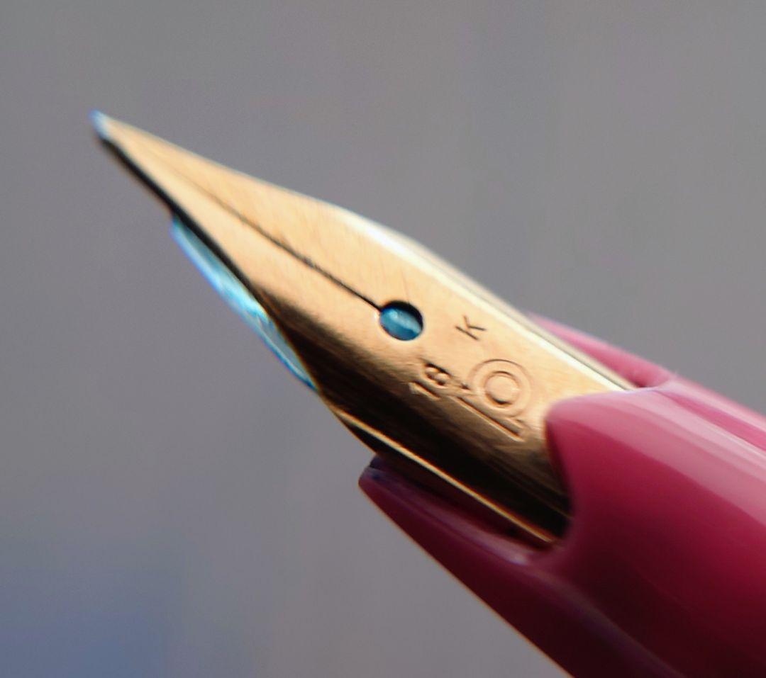 プラチナ 万年筆 シャンパンゴールド/ピンク ペン先18K-750