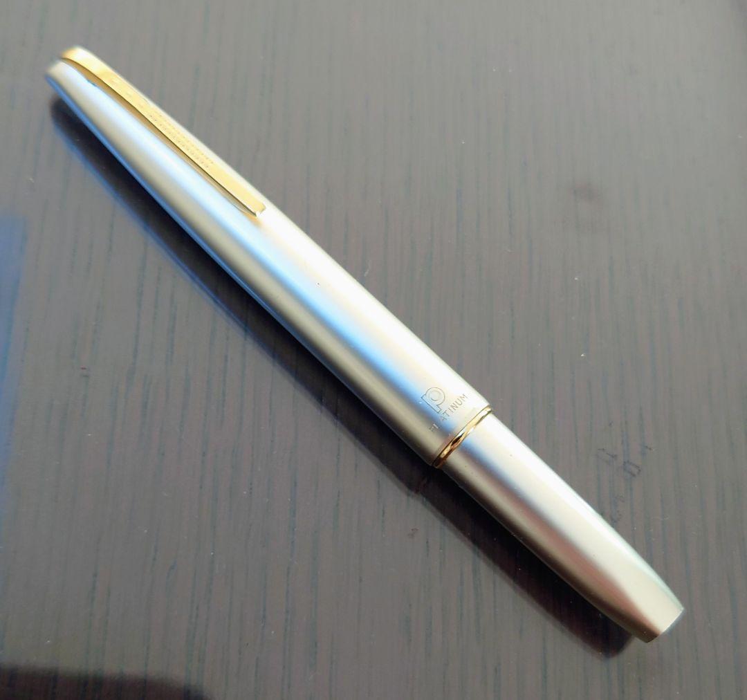 プラチナ 万年筆 シャンパンゴールド/ピンク ペン先18K-750