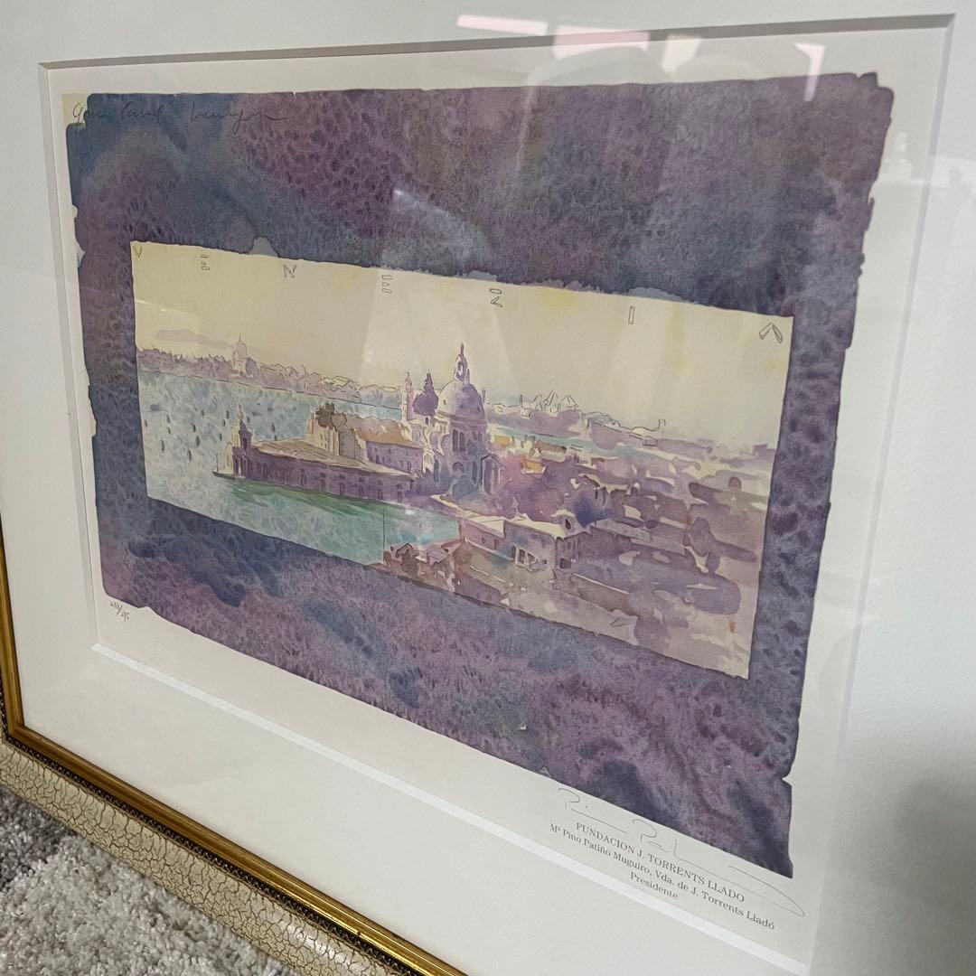 トレンツ・リャド✨グランカナル✨シルクスクリーン フレーム付き