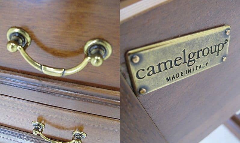 展示品 イタリア キャメルグループ ウォールナット材ベッドサイドチェスト