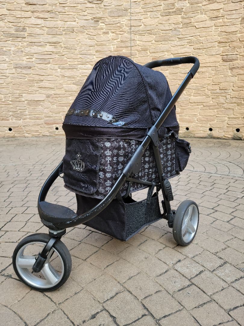 ペットパラダイス ペットカート 王冠柄 多頭用 アウトレット