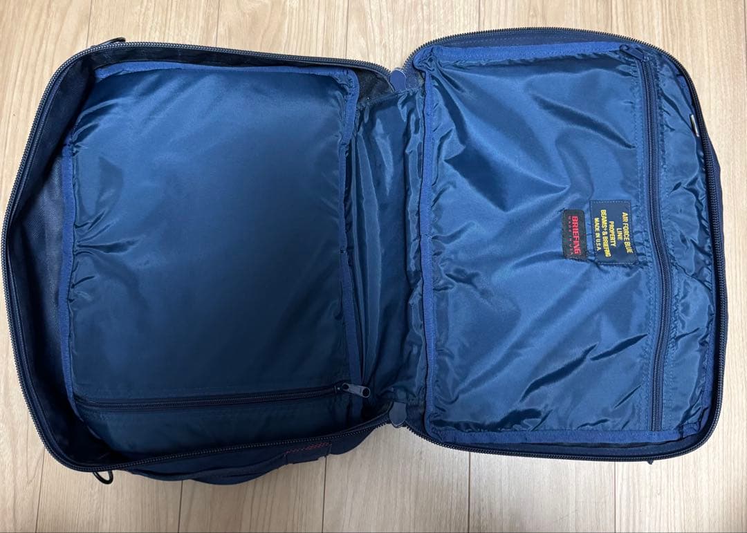 値下ブリーフィング ビームスネオトリニティ3way AIR FORCE BLUE