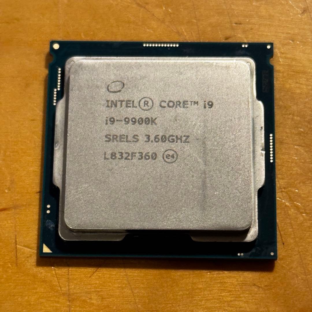CPU Intel Core i9 9900k動作確認済み