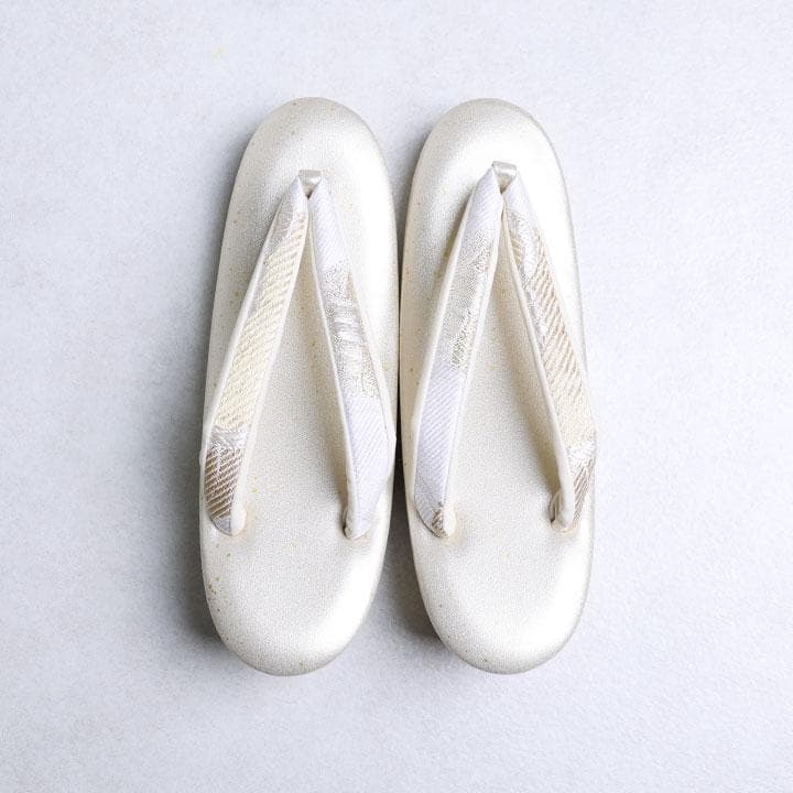 【新品】草履バッグセット　モダン花柄　くすみカラー　24.5cm 03792