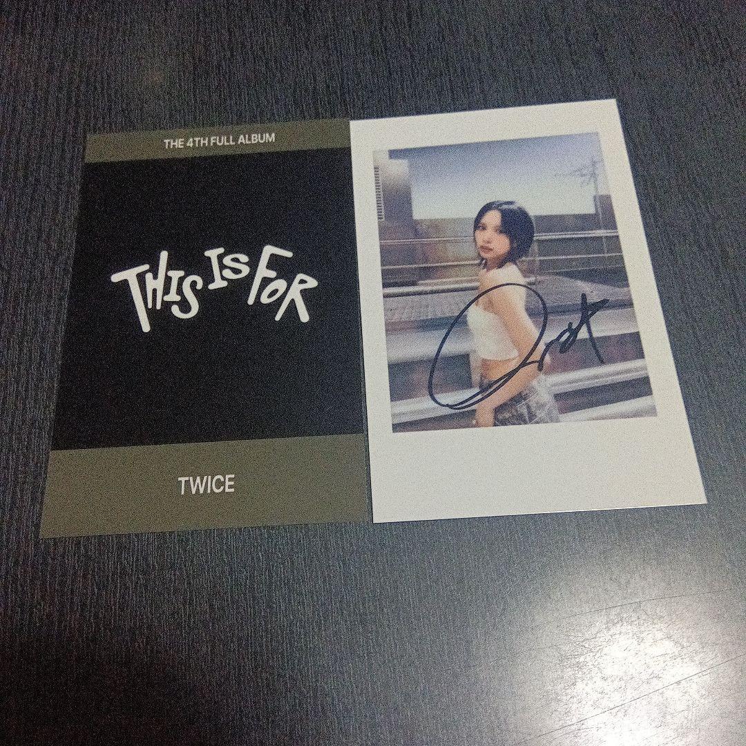 TWICE THIS IS FOR ミナ チェキトレカ yizhiyu 1.0 - メルカリ