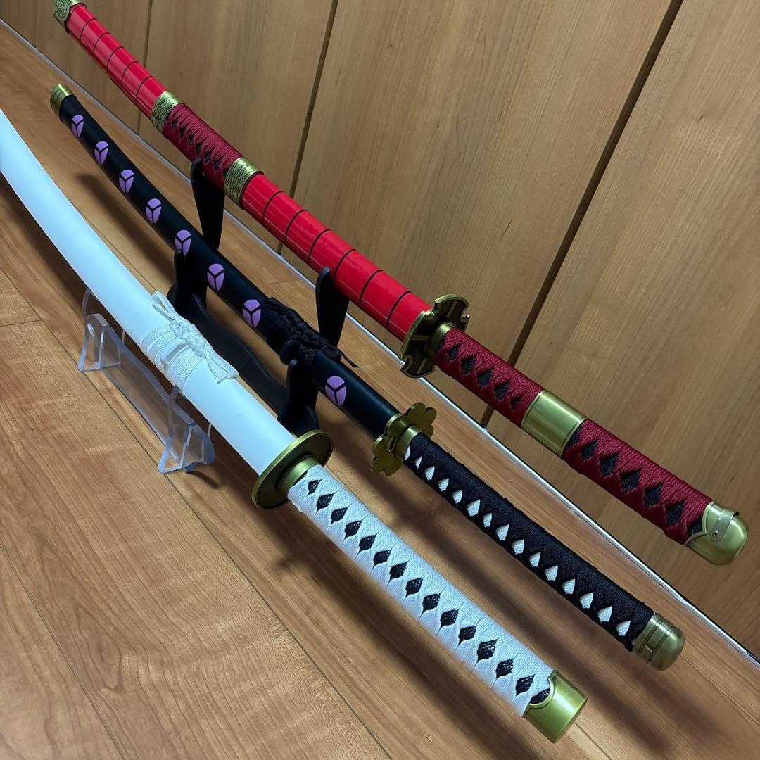 ワンピース　三代鬼徹　黒刀秋水　和道一文字　金属製　模造刀
