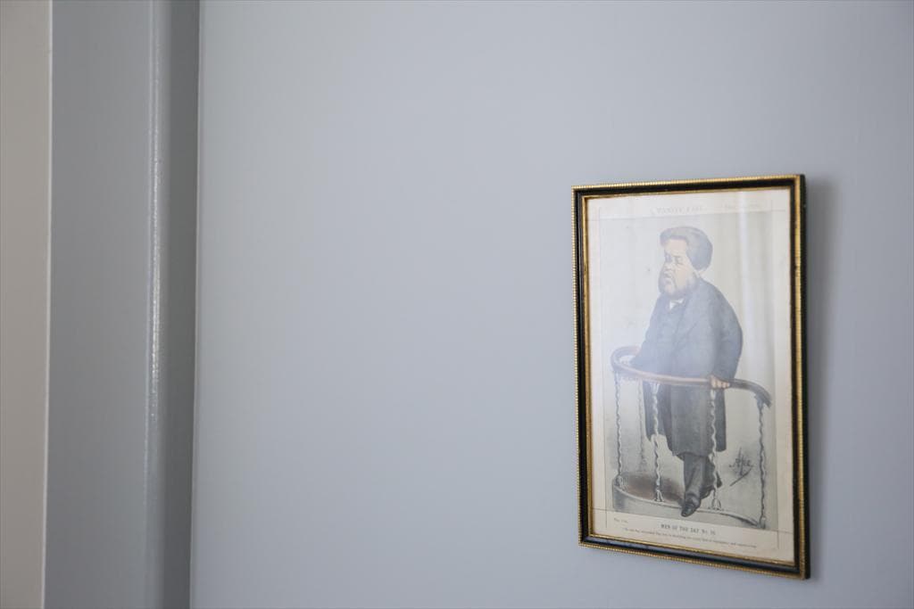 英国アンティーク古いパロディプリント絵/壁飾り/ウォールアート(87-277)