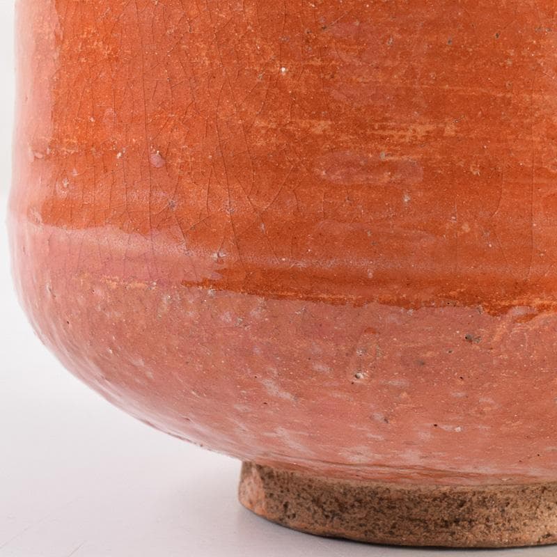 茶道具 楽吉左衛門 赤楽茶碗 時代箱付 V R7596