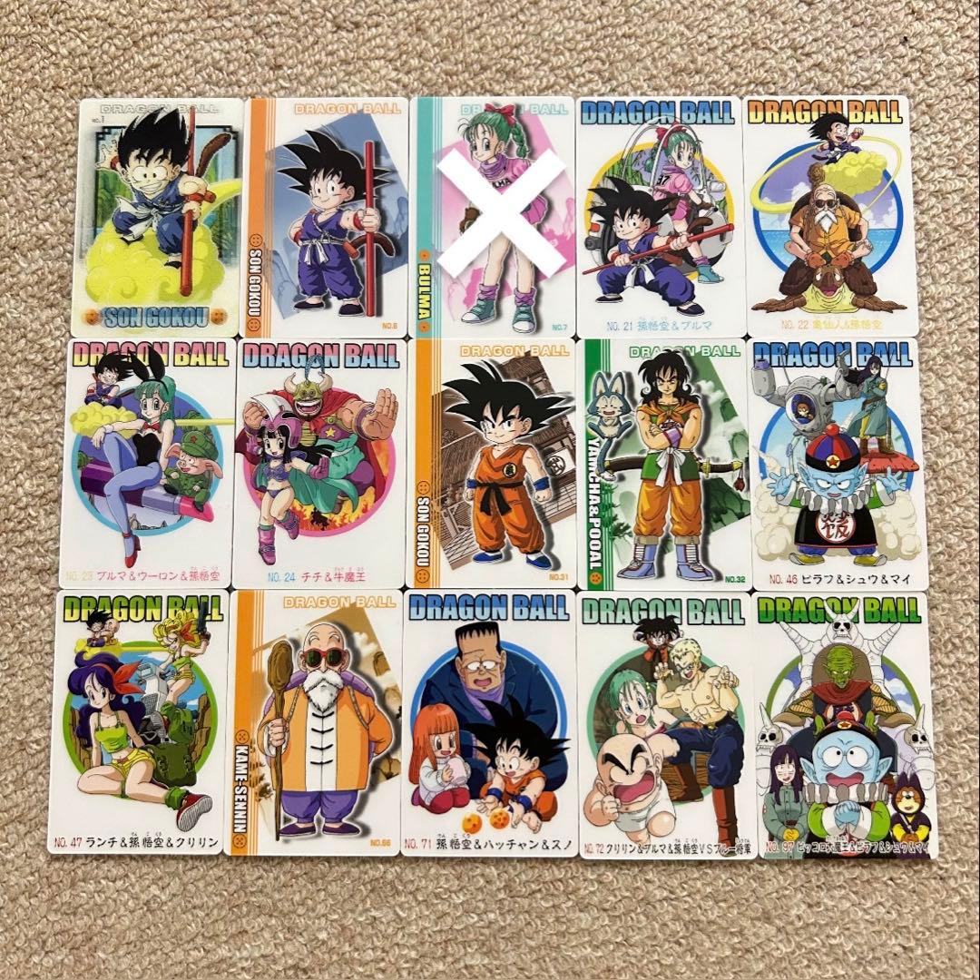 ドラゴンボールグミ カード 14枚 まとめ売り 背面赤 - メルカリ