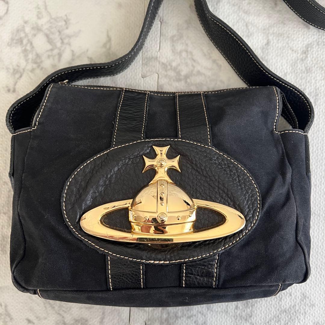 ヴィヴィアンウエストウッド ベイカーストリート ショルダーバッグ ビッグオーブ